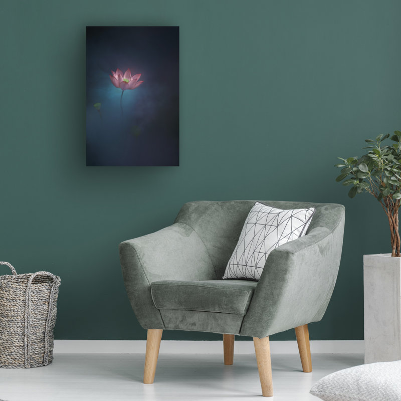 Art sur toile, «boling ningyun ye», 12" H x 19" W