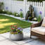 12 po. Béton rond en ciment (intérieur amélioré) avec pot d'intérieur / extérieur Outdoro-968420656-990106792