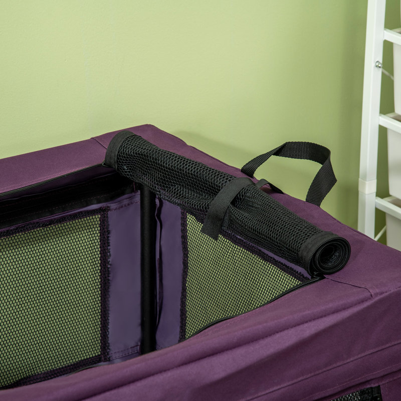 Pet Carrier with 1 Door, Purple, 57cm H x 79.50cm W x 57cm D