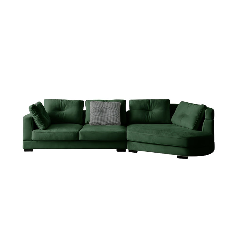 Canapé en bois massif de style italien, 4, Vert d’armée, H 27,56 po x l 125,98 po x P 55,12 po
