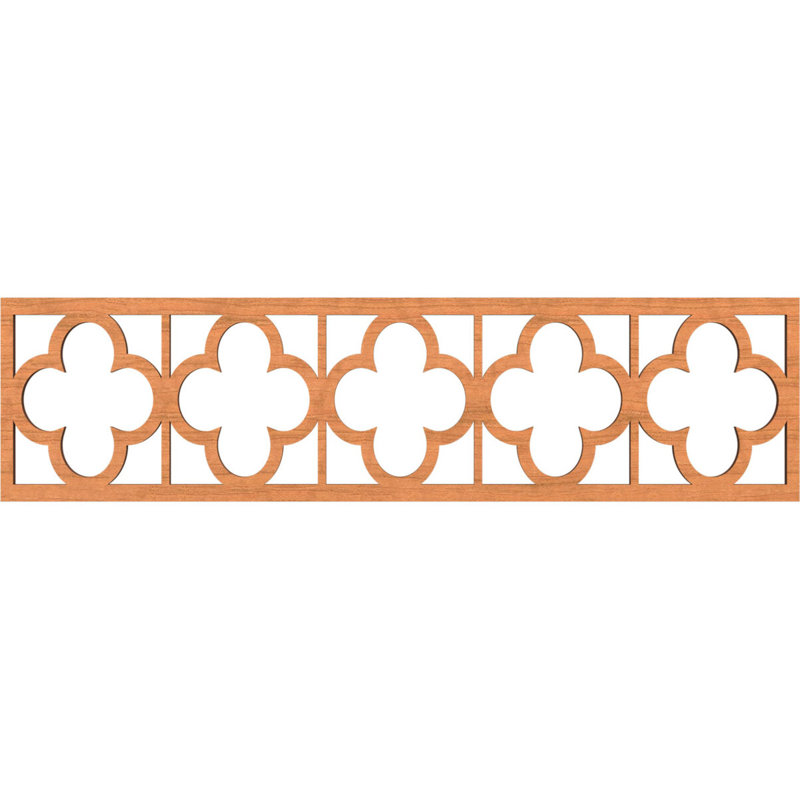 Moulure à panneau Woodall, Cerisier, H 12 po x l 47 po x P 0,375 po