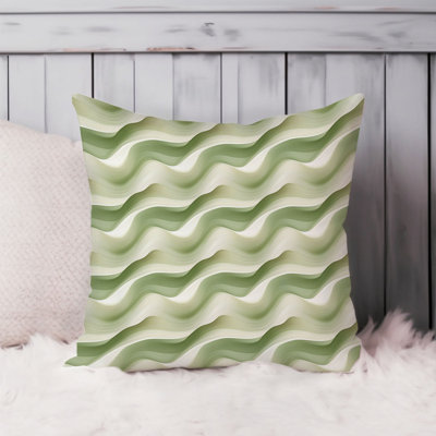 Abstract Green Pattern II Waves Patterns Modern