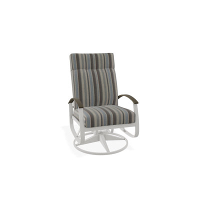 Chaise berçante pivotante réglable avec coussins Askar
