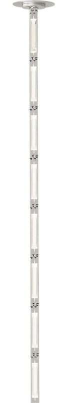 Catena 57 Pendant, Polished Nickel, 3000 Kelvins, Remote