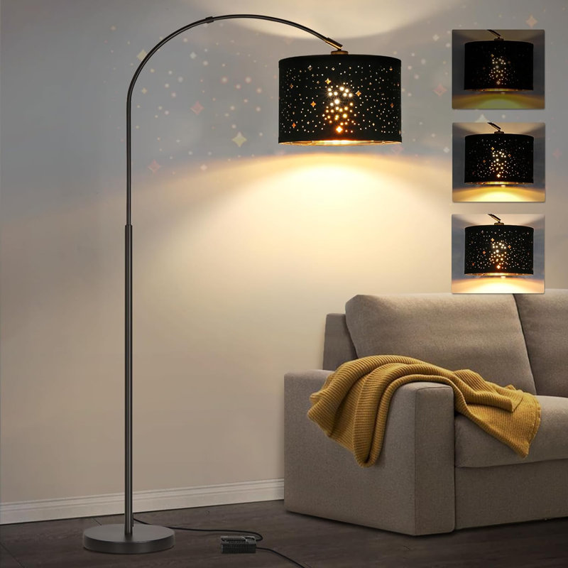 Lampe sur pied arquée 71 po Kyir