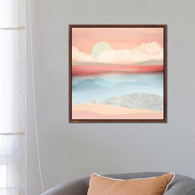 Mint Moon Beach - Print on Canvas