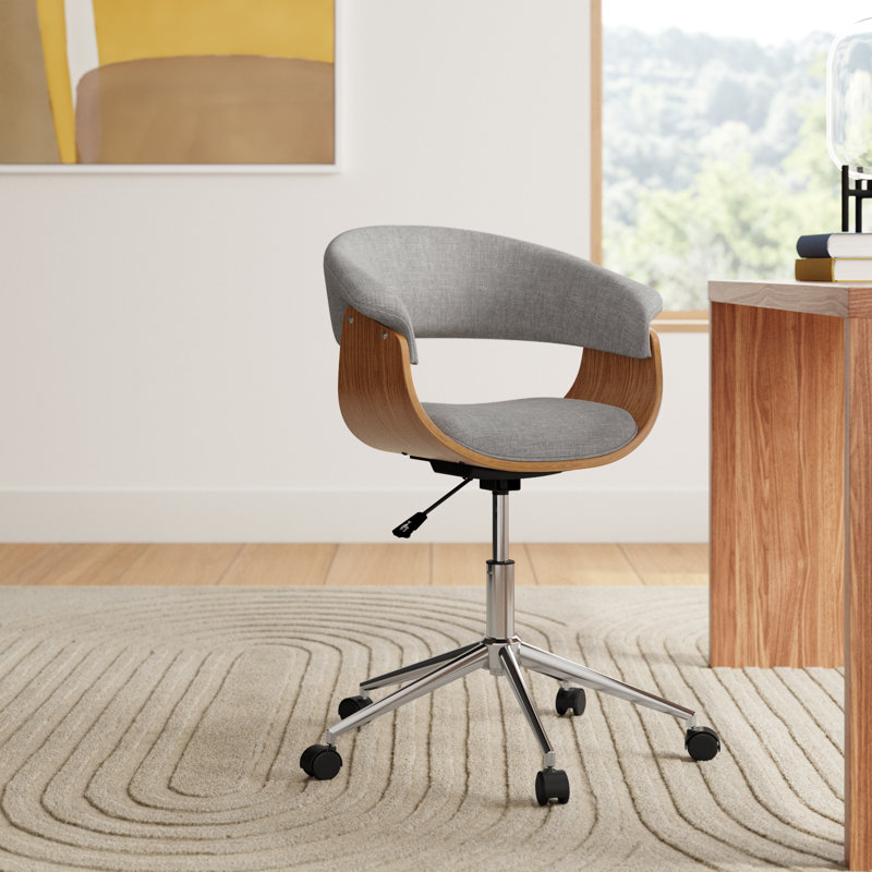 Frederick Polyester Blend Task Chair, Gray Textured