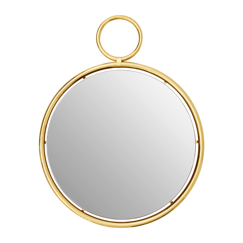 Stratton Metal Round Wall Mirror