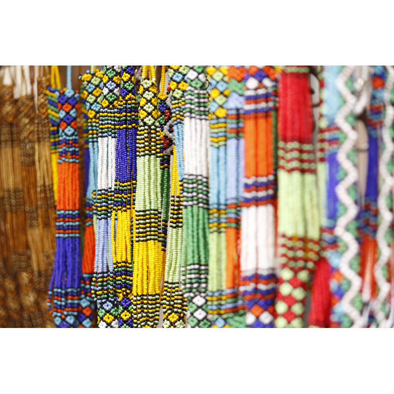Beads Necklace Artwork by Jacobeukman - Wrapped Canvas Print, 30cm H x 46cm W x 3.8cm D