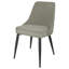 Chaise capitonnée gris clair