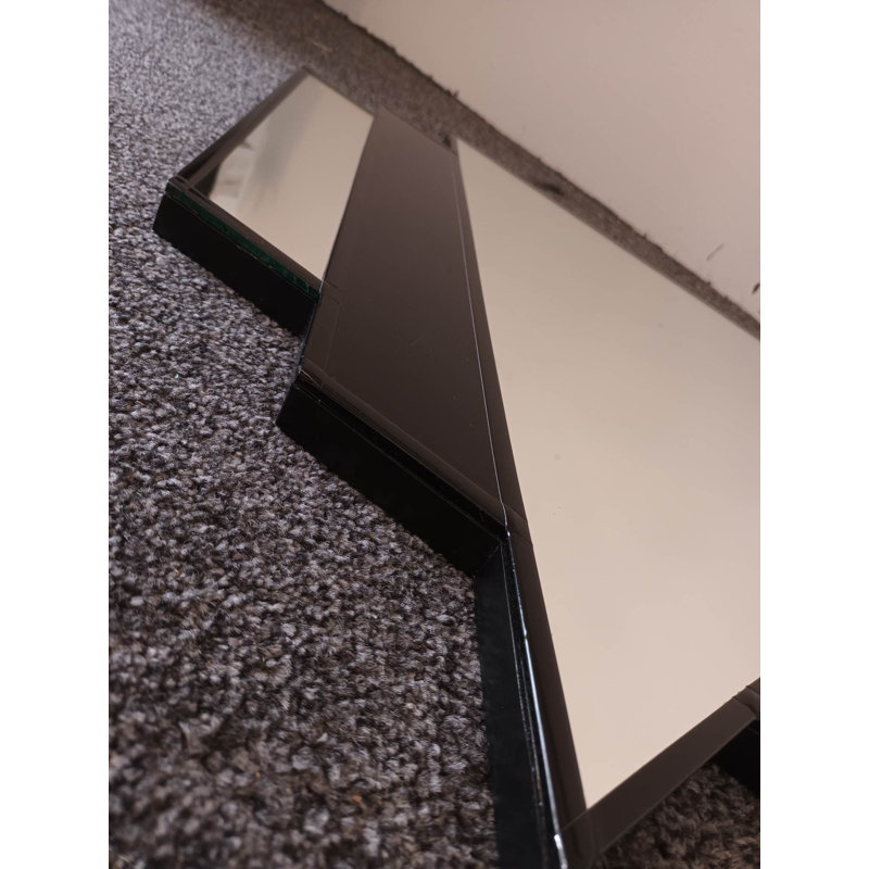 Flat Wall Mirror, Black