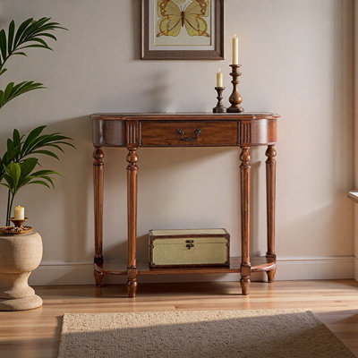 American-style semi-circular entrance table