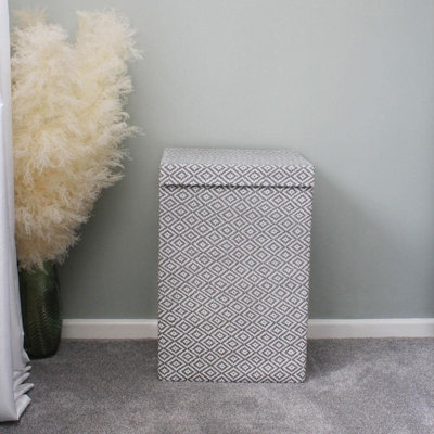 Fabric Laundry Hamper and Waste Basket Set