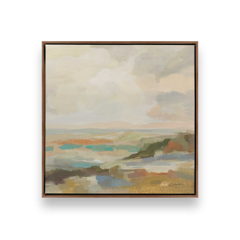Reproduction d'art sur toile «Mute Harmony» par Silvia Vassileva, Brun, Cadre flottant, H 12 po x l 12 po