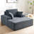Upholstered Corduroy Sleeper Sofa Bed-1581232302