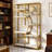 9-Cube Geometric Bookshelf with Industrial Design