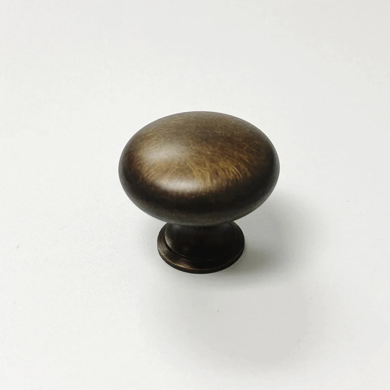 Eloise 1-1/4 Diameter Round Knob, Antique Brass