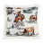 Gray/Orange/Green Animal Print