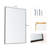 Idina Aluminum Framed Rectangle Wall Bathroom Mirror-364701095-364701094