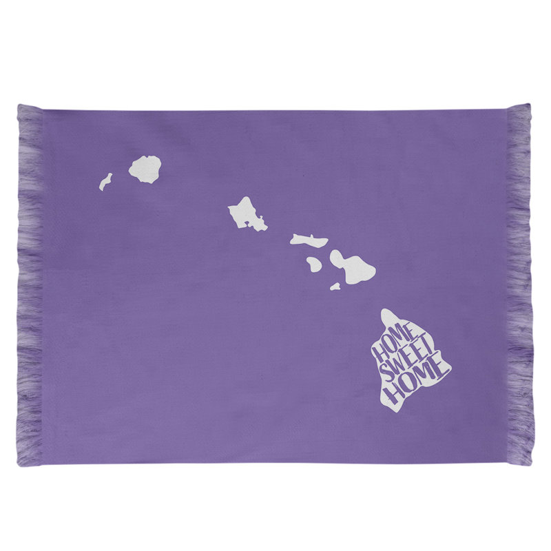 Tapis de la surface mauve hawaii