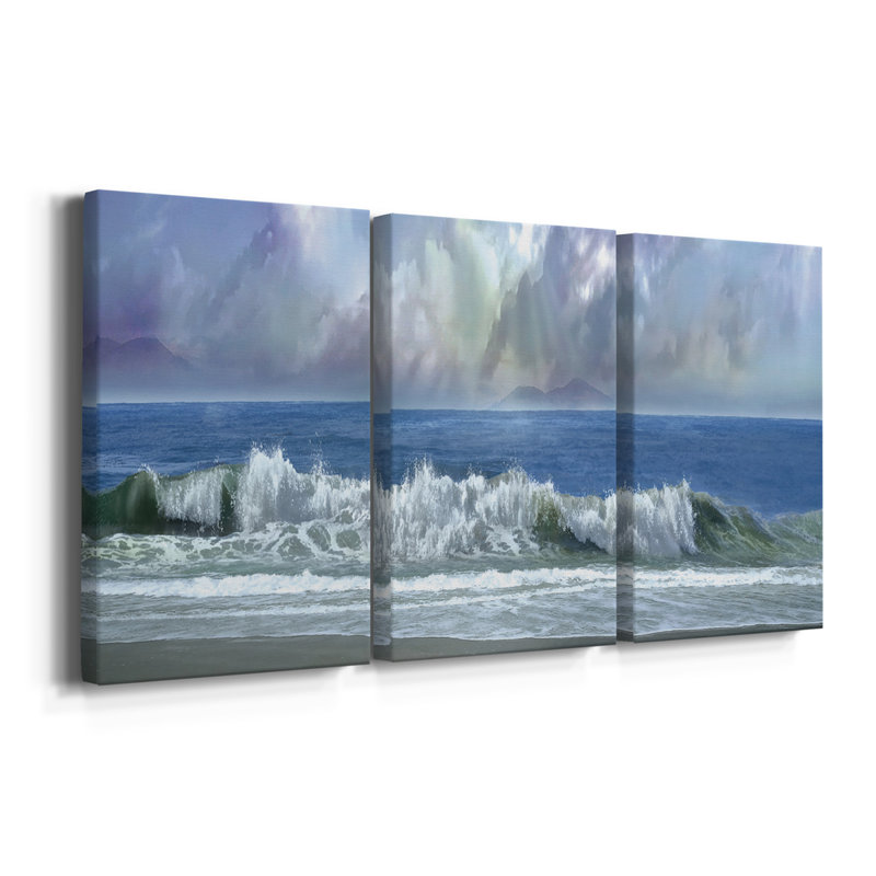 Regarder les nuages - Toile tendue avec châssis de qualité supérieure - Prêt à être accroché, H 48 po x l 96 po x P 1 po