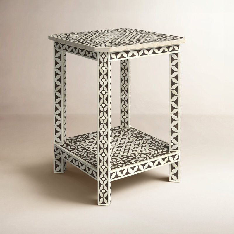 Ersa Bone Inlay End Table