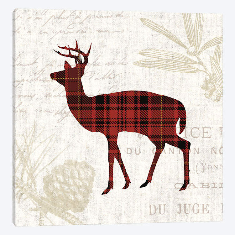 « écossais introduction ii », reproduction d’impression sur toile, H 18 po x l 18 po x P 1,5 po, Toile tendue, Pas de tapis