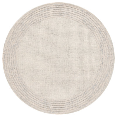 Khameron Ebony Hand Tufted Wool And Cotton Bordered Rug
