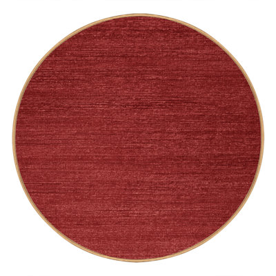 Machine Washable Solid Brown Area Rug