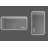 Wall Mounted LED Lighting Mirror/Bathroom Mirror/Full-Length Mirror/Makeup Mirror, Three Color Lighting+Dimming+IP44 Waterproof+Anti Fog+Touch Switch 24 × 48 Inches
