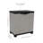 Storage Cabinet with Adjustable Shelf and 2 Windows - Charcoal
