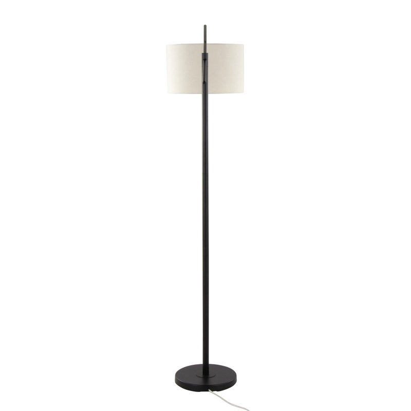 Lampe sur pied contemporaine 69 "en métal avec abat-jour en lin Casper de Grandview Gallery