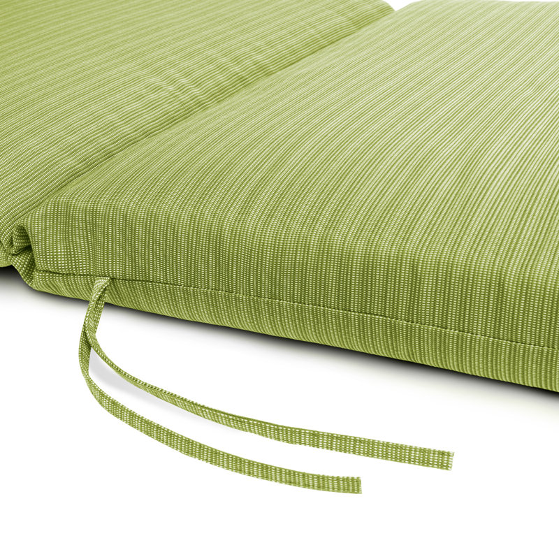 Reversible Chaise Longe, Hand Sewn & Stitched, With Tie-Back, & With White Polyester Padded Fill., Kiwi