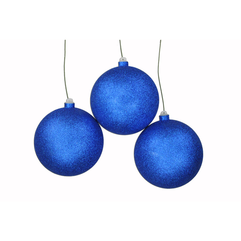 Shatterproof Ball Ornament, H 14 po x l 5,5 po x P 5,5 po, Bleu