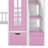 Adonya Kids Twin Over Twin Bunk Bed-182423034
