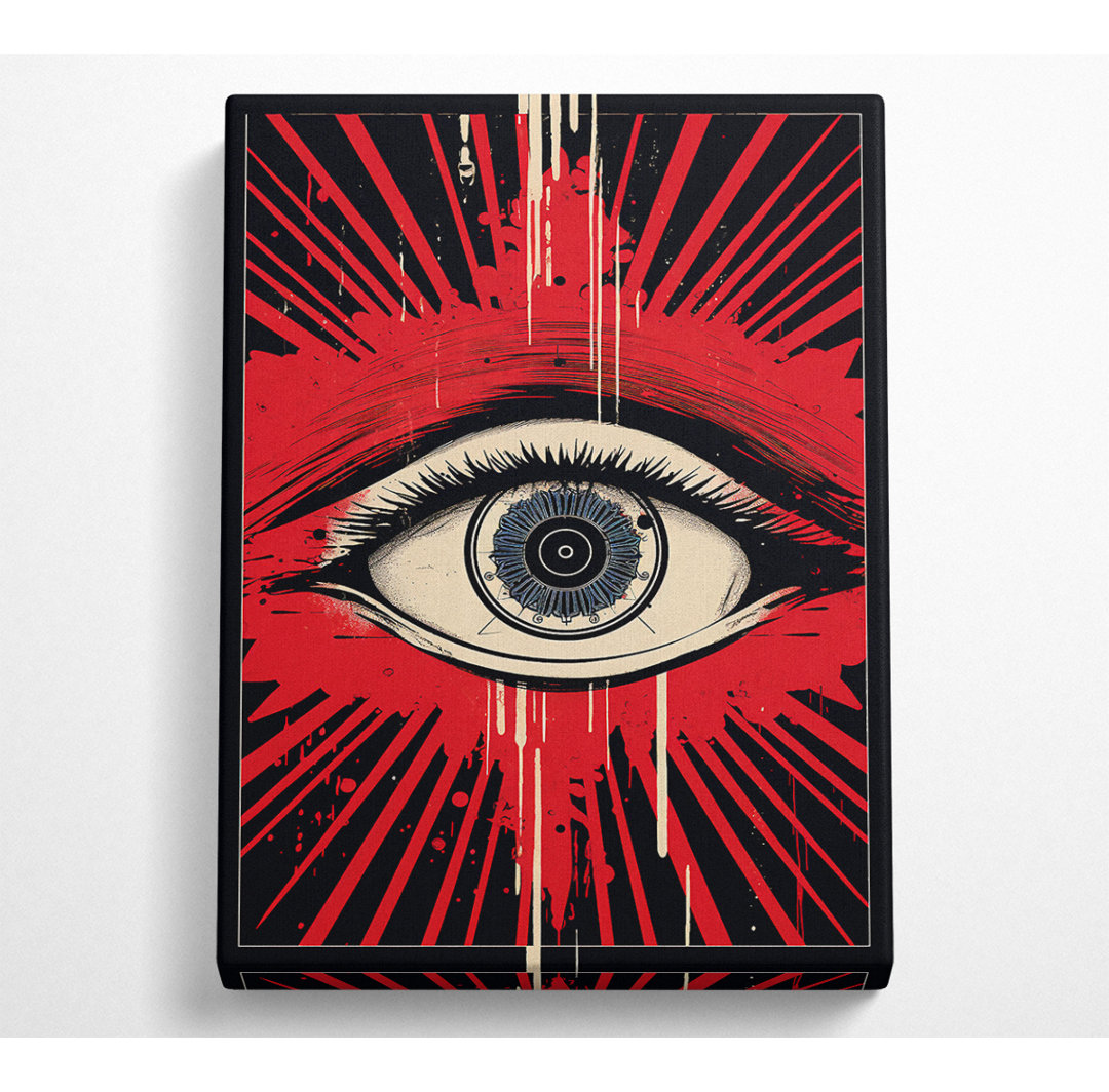 Eye Retro - Kunstdrucke auf Leinwand - Wrapped Canvas