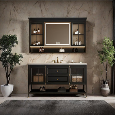 Armoire de salle de bain style français