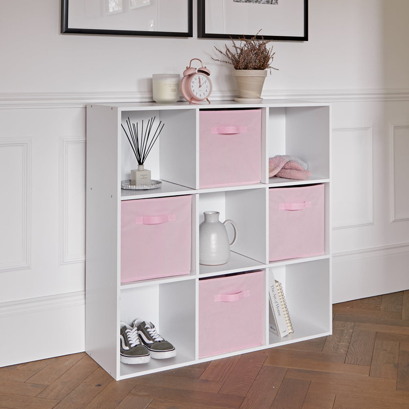 Northville 91cm H x 91cm W Cube Bookcase, Pink