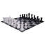16" Giant Plastic Chess Set with Quick Fold Nylon Board