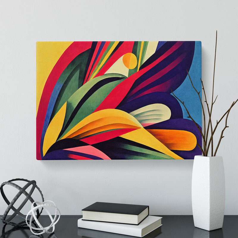 Alluring Bird Feathers Abstract - Wrapped Canvas, 50cm H x 76cm W x 3cm D