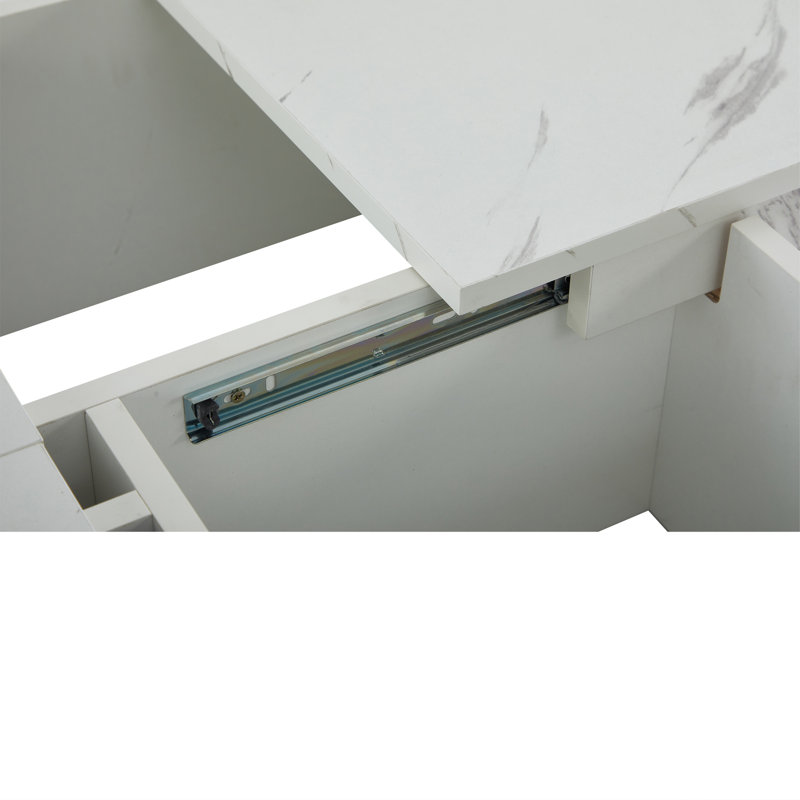 Coffee Table with Storage, white