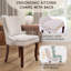 Chaises d'appoint en chenille double couche (ensemble de 8)-832065288