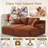 Masir Boneless Sleeper Couch,Double Chaises Lounge With Pillows, Could Plush Corduroy-520939764