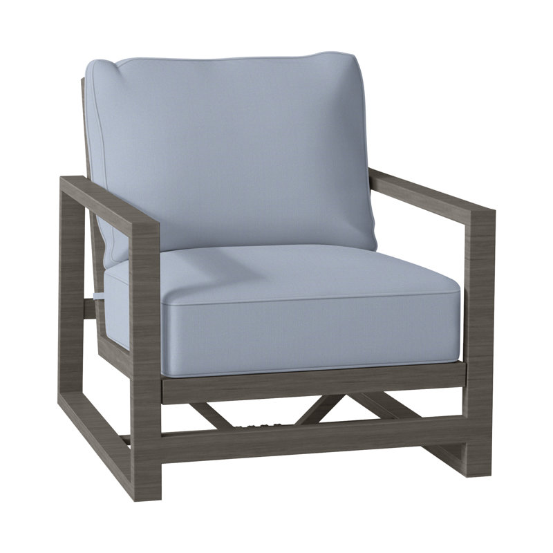 Méridienne Avondale, Welt + bourre standard, Sunbrella® ‑ Arbor Chambray colombe, Gris ardoise