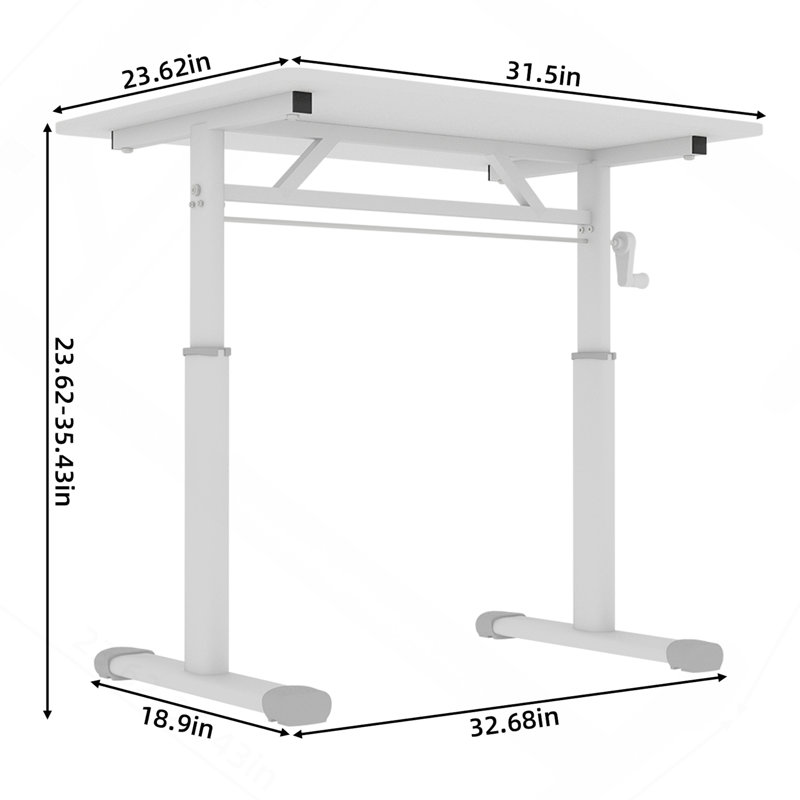 Bureau d'étude réglable pour enfants et adultes - Bureau multifonctionnel réglable en hauteur pour la maison / le bureau, conception compacte
