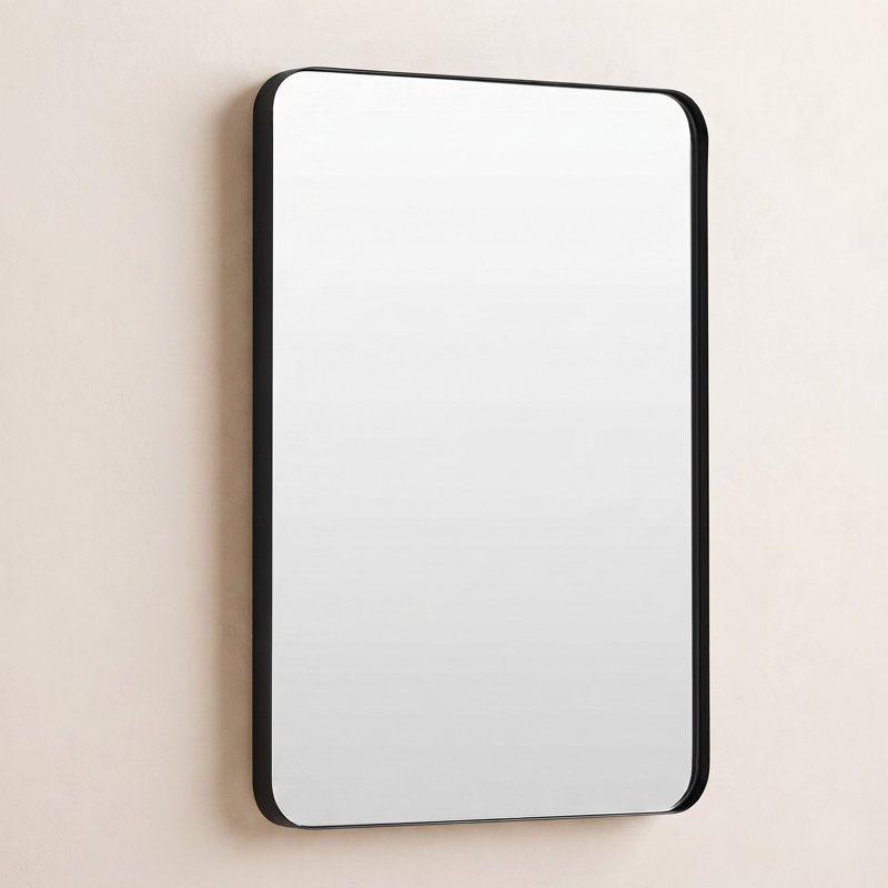 Bassevelde Mirror, 35" x 24", Black