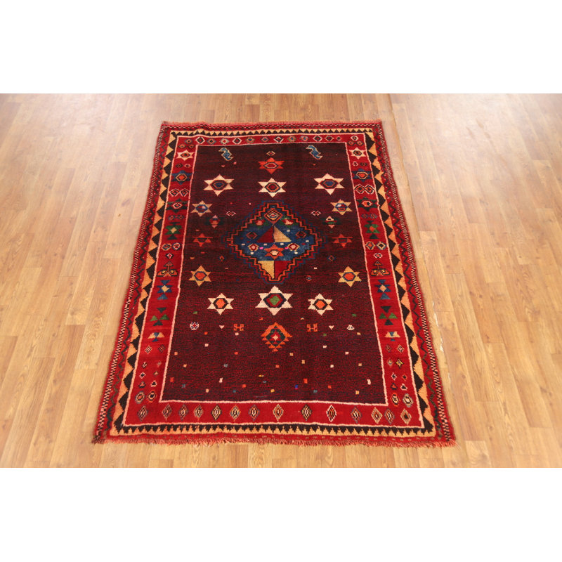 Tapis traditionnel en laine fait à la main 4 x 6