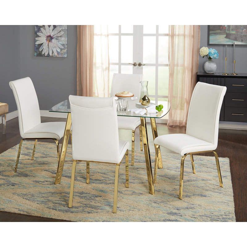 Ensemble repas pour 4 personnes Leia, Blanc