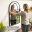 Outsunny Arched Mirror Shatterproof Acrylic Windowpane 100 x 60 cm Black