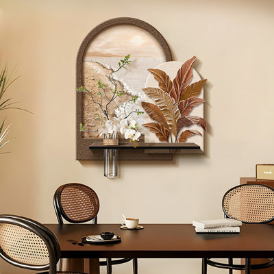 Café, forme libre grès, art mural